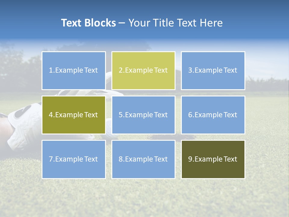 A Person Laying On The Ground With A Golf Ball PowerPoint Template