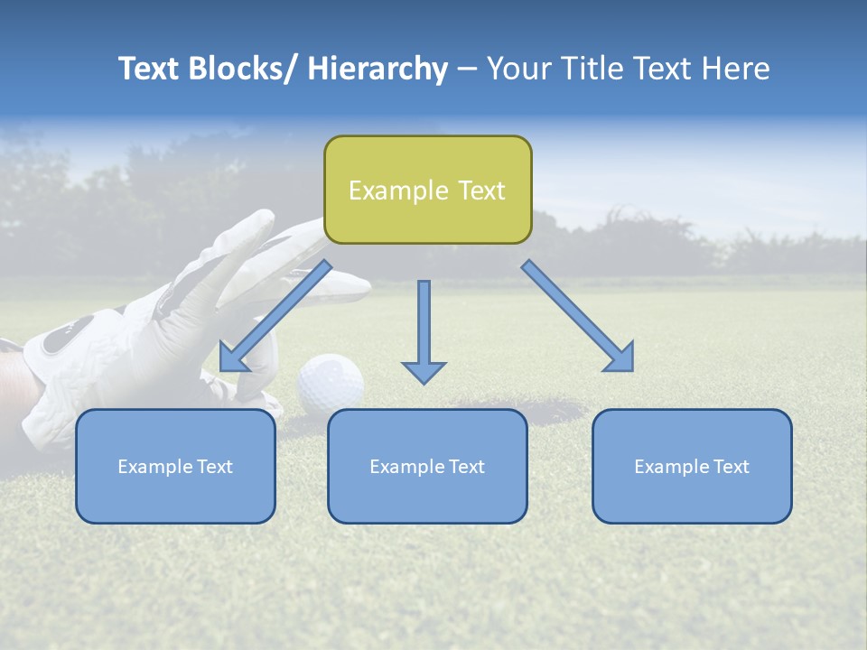 A Person Laying On The Ground With A Golf Ball PowerPoint Template