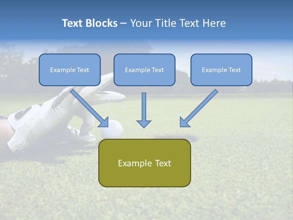 A Person Laying On The Ground With A Golf Ball PowerPoint Template