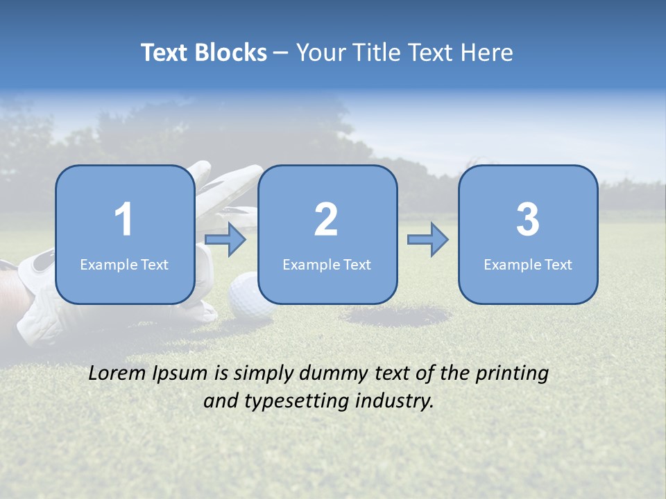 A Person Laying On The Ground With A Golf Ball PowerPoint Template