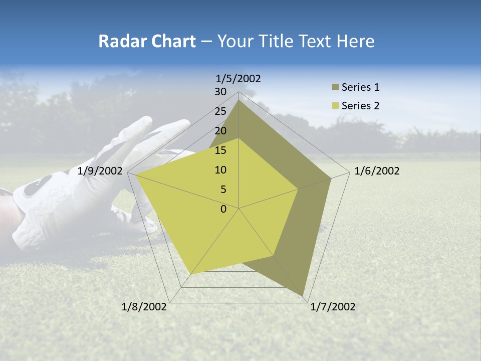 A Person Laying On The Ground With A Golf Ball PowerPoint Template