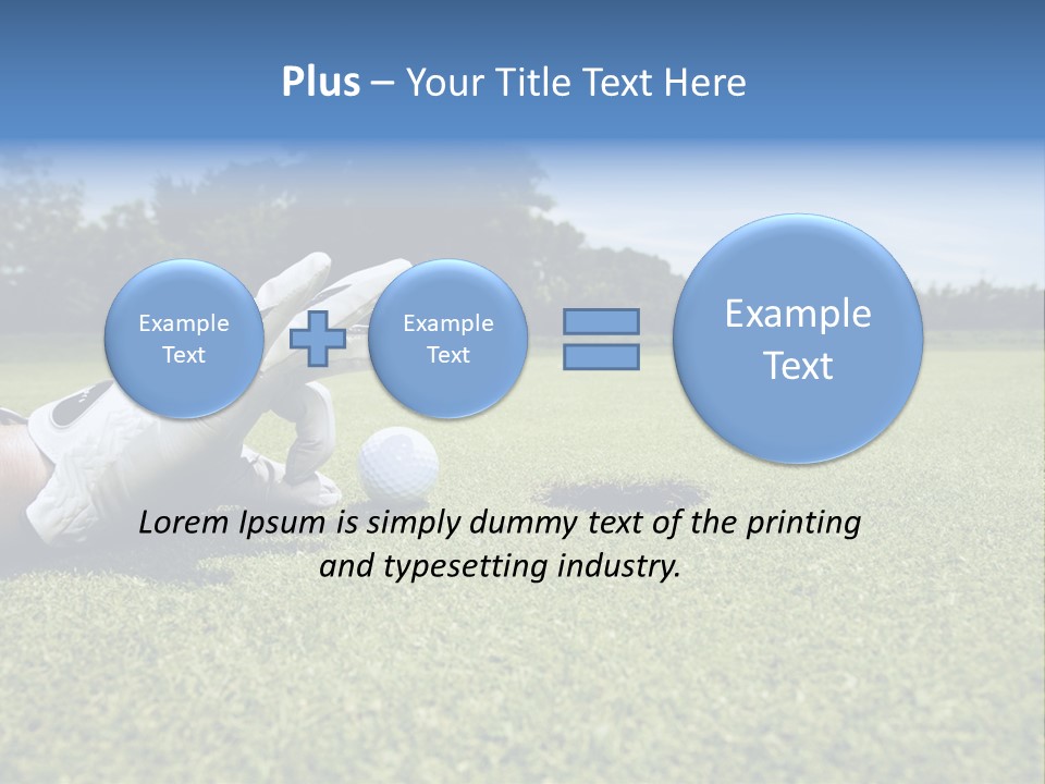 A Person Laying On The Ground With A Golf Ball PowerPoint Template