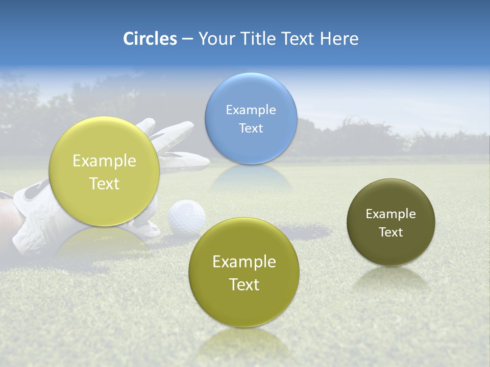 A Person Laying On The Ground With A Golf Ball PowerPoint Template