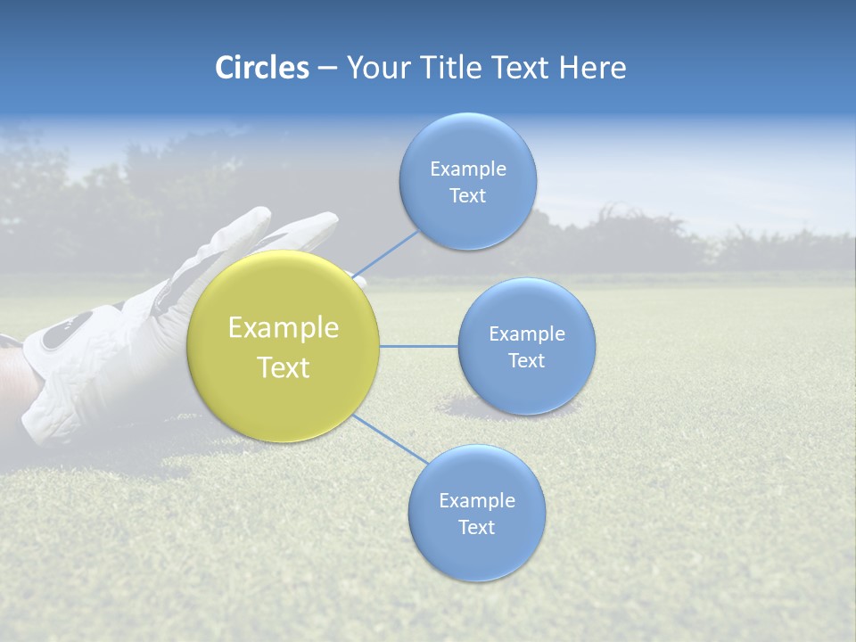 A Person Laying On The Ground With A Golf Ball PowerPoint Template