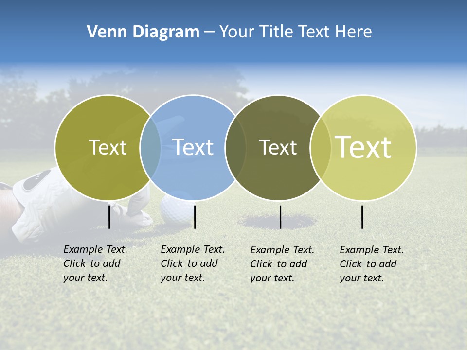 A Person Laying On The Ground With A Golf Ball PowerPoint Template