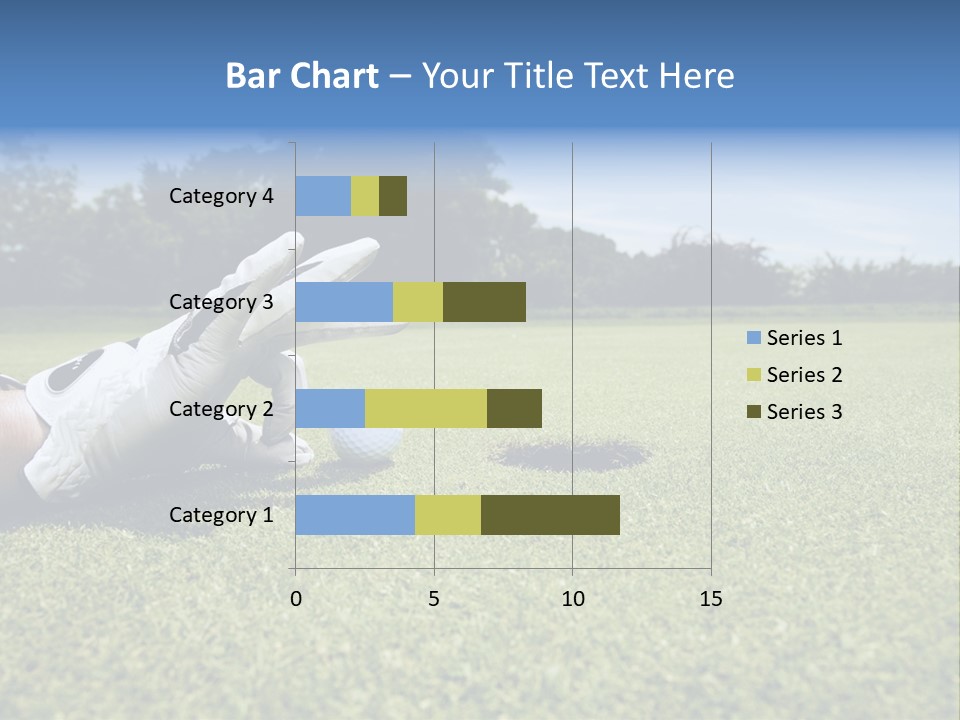 A Person Laying On The Ground With A Golf Ball PowerPoint Template