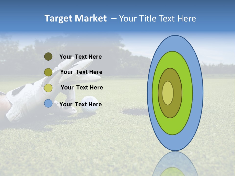 A Person Laying On The Ground With A Golf Ball PowerPoint Template