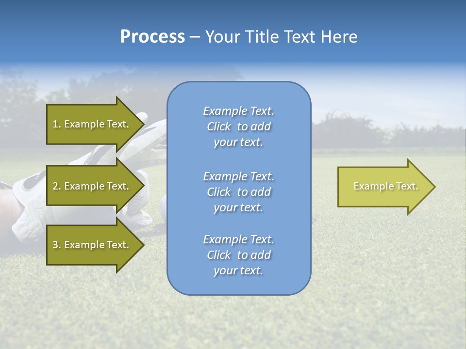 A Person Laying On The Ground With A Golf Ball PowerPoint Template