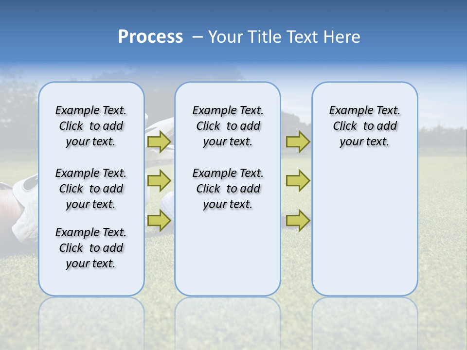 A Person Laying On The Ground With A Golf Ball PowerPoint Template