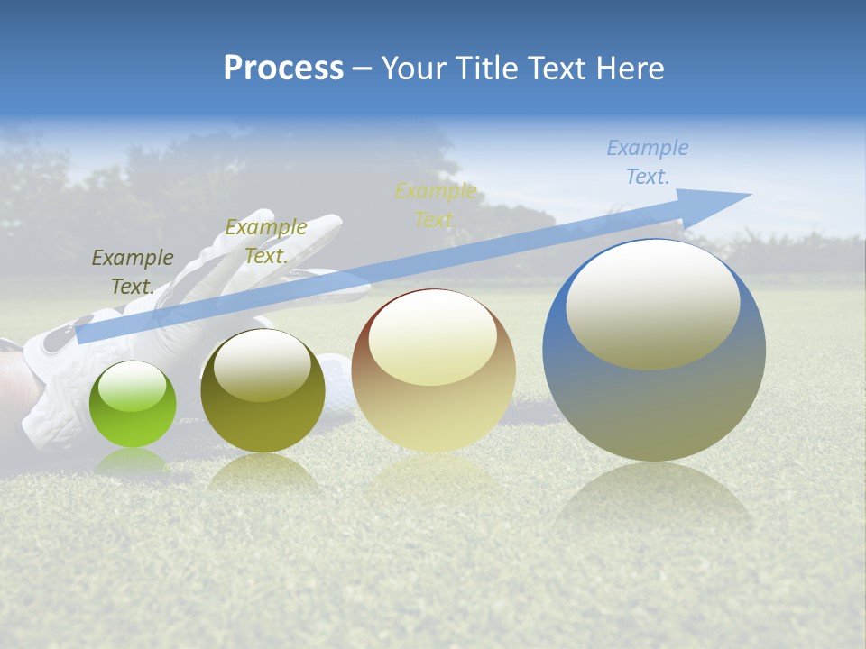 A Person Laying On The Ground With A Golf Ball PowerPoint Template