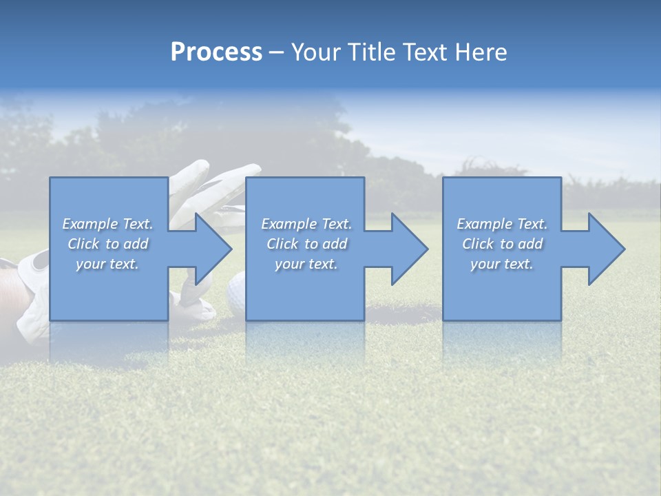 A Person Laying On The Ground With A Golf Ball PowerPoint Template