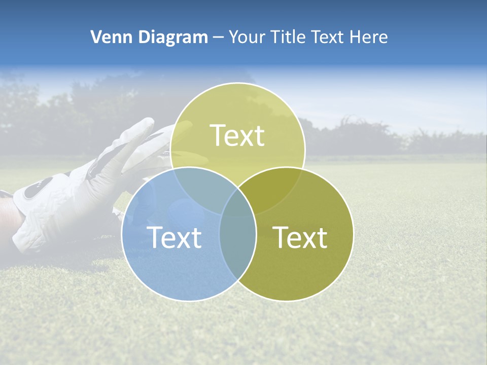 A Person Laying On The Ground With A Golf Ball PowerPoint Template