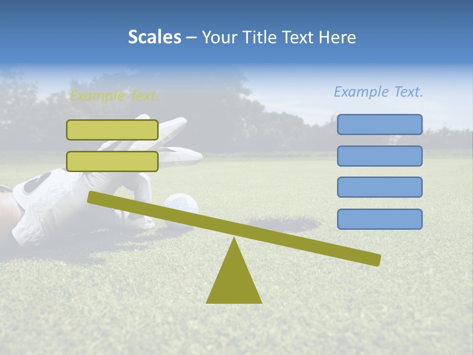 A Person Laying On The Ground With A Golf Ball PowerPoint Template