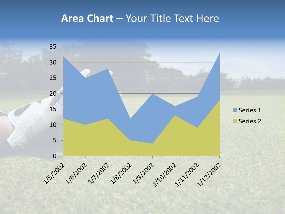 A Person Laying On The Ground With A Golf Ball PowerPoint Template