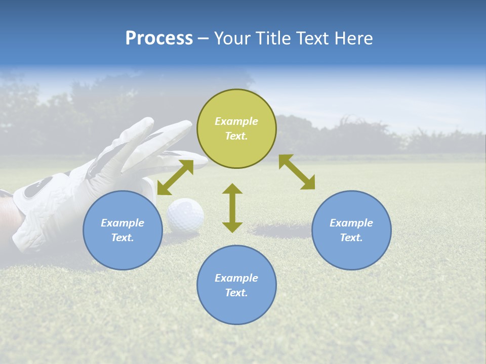 A Person Laying On The Ground With A Golf Ball PowerPoint Template