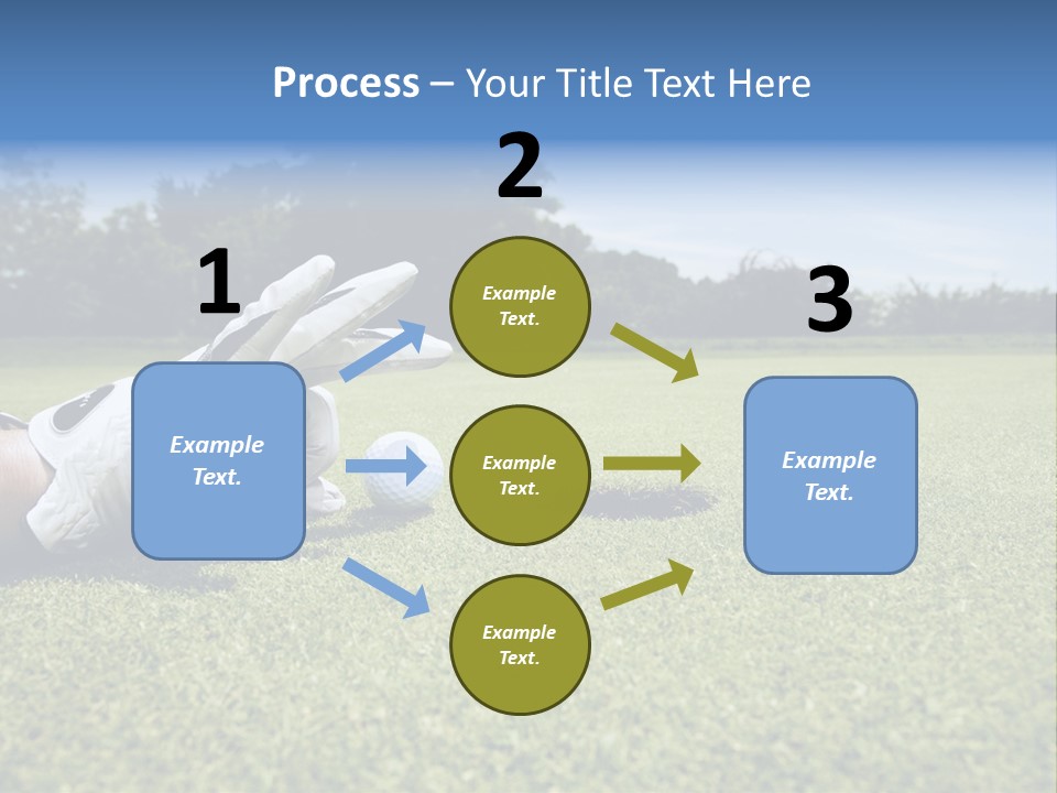 A Person Laying On The Ground With A Golf Ball PowerPoint Template