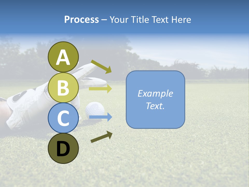 A Person Laying On The Ground With A Golf Ball PowerPoint Template