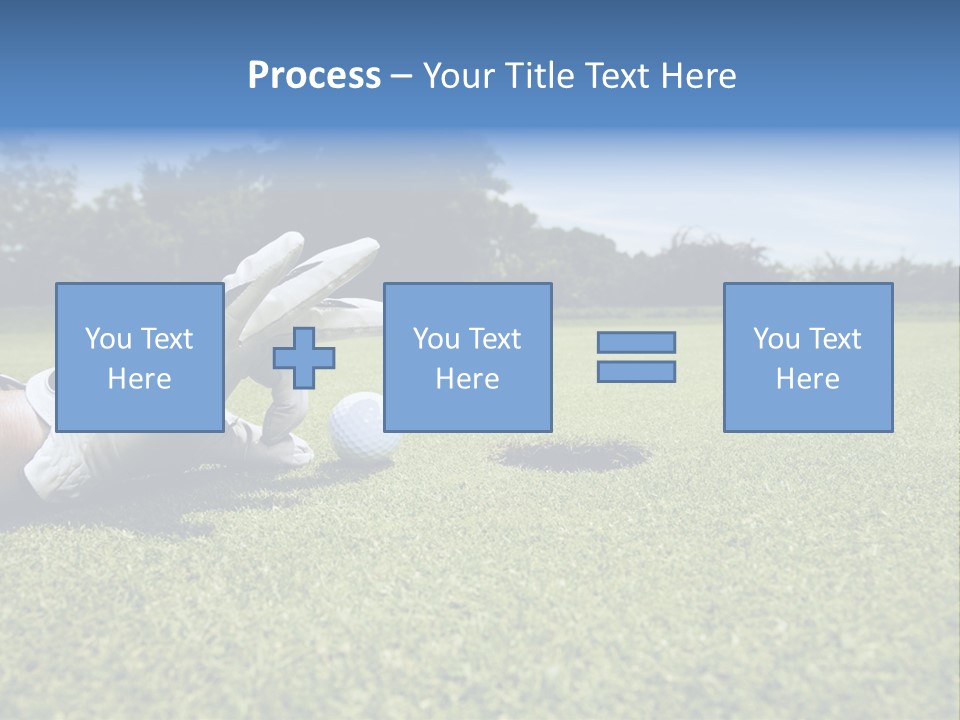 A Person Laying On The Ground With A Golf Ball PowerPoint Template