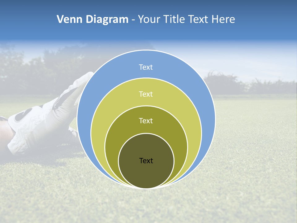 A Person Laying On The Ground With A Golf Ball PowerPoint Template