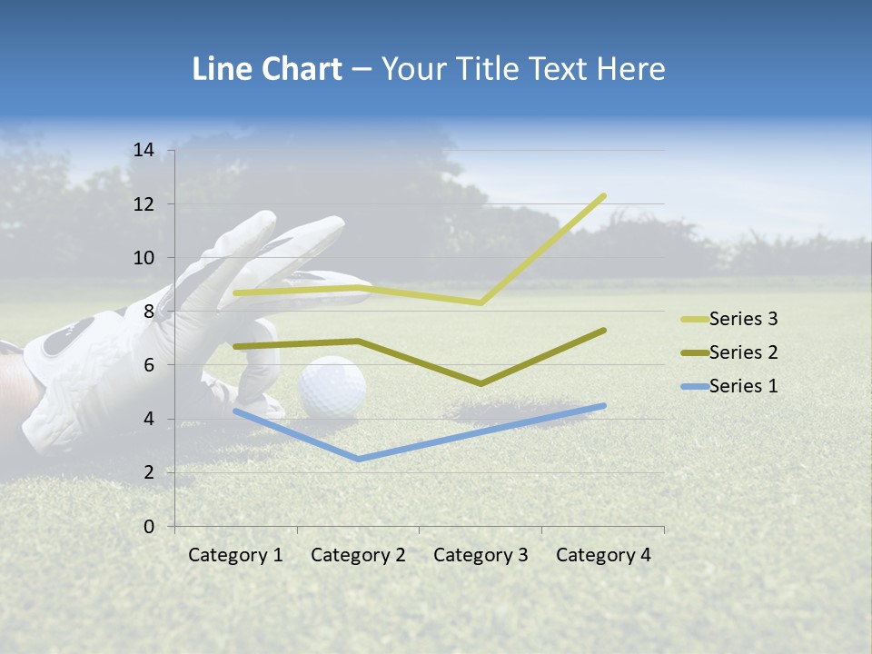 A Person Laying On The Ground With A Golf Ball PowerPoint Template