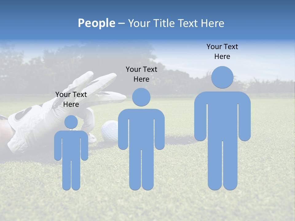 A Person Laying On The Ground With A Golf Ball PowerPoint Template