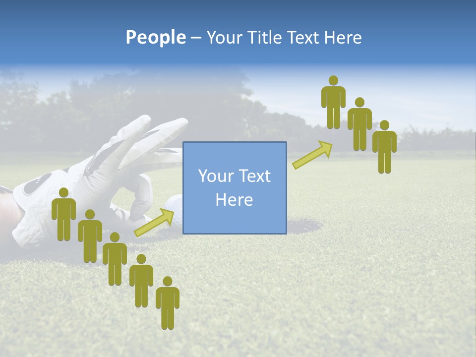 A Person Laying On The Ground With A Golf Ball PowerPoint Template