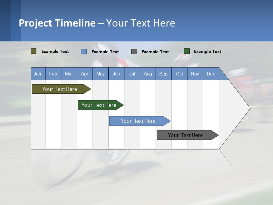 A Group Of People Riding Bikes Down A Street PowerPoint Template