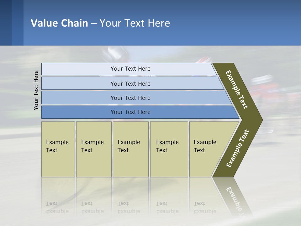 A Group Of People Riding Bikes Down A Street PowerPoint Template