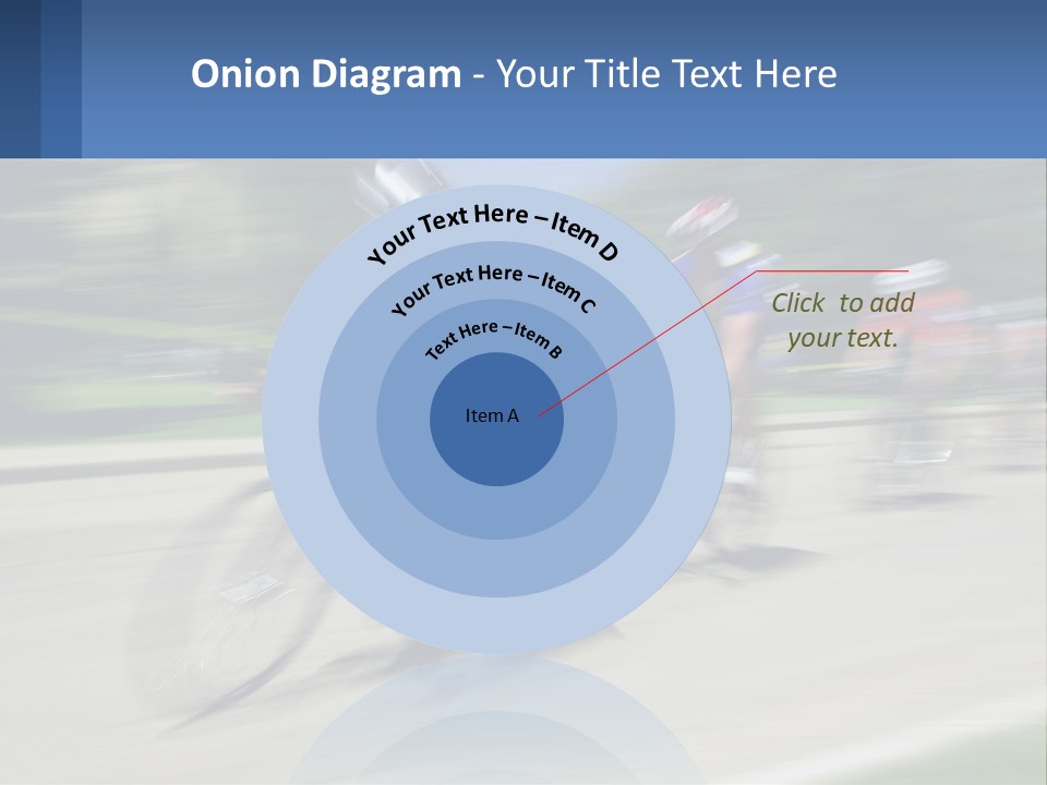 A Group Of People Riding Bikes Down A Street PowerPoint Template