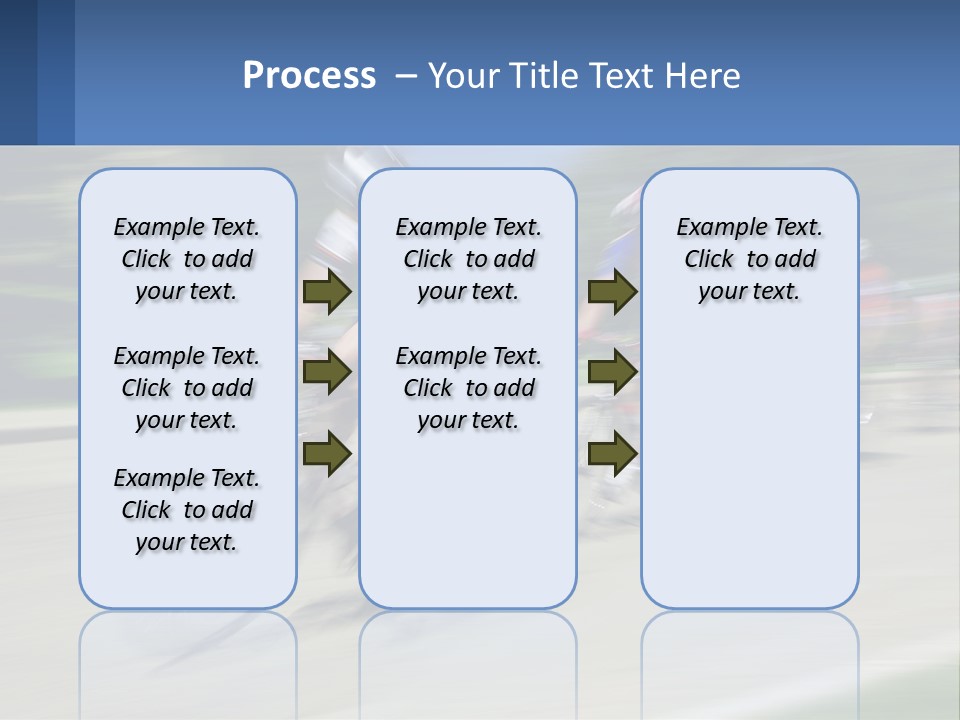 A Group Of People Riding Bikes Down A Street PowerPoint Template
