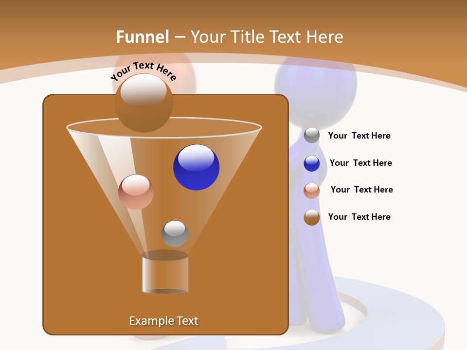 Two Orange And Blue People Shaking Hands Powerpoint Template PowerPoint Template