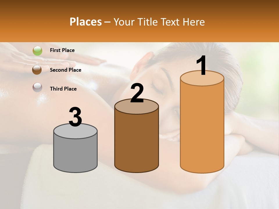 A Woman Getting A Back Massage At A Spa PowerPoint Template