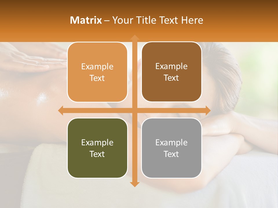 A Woman Getting A Back Massage At A Spa PowerPoint Template