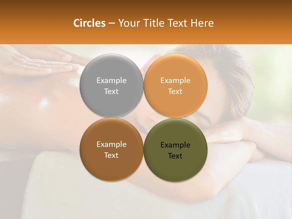 A Woman Getting A Back Massage At A Spa PowerPoint Template
