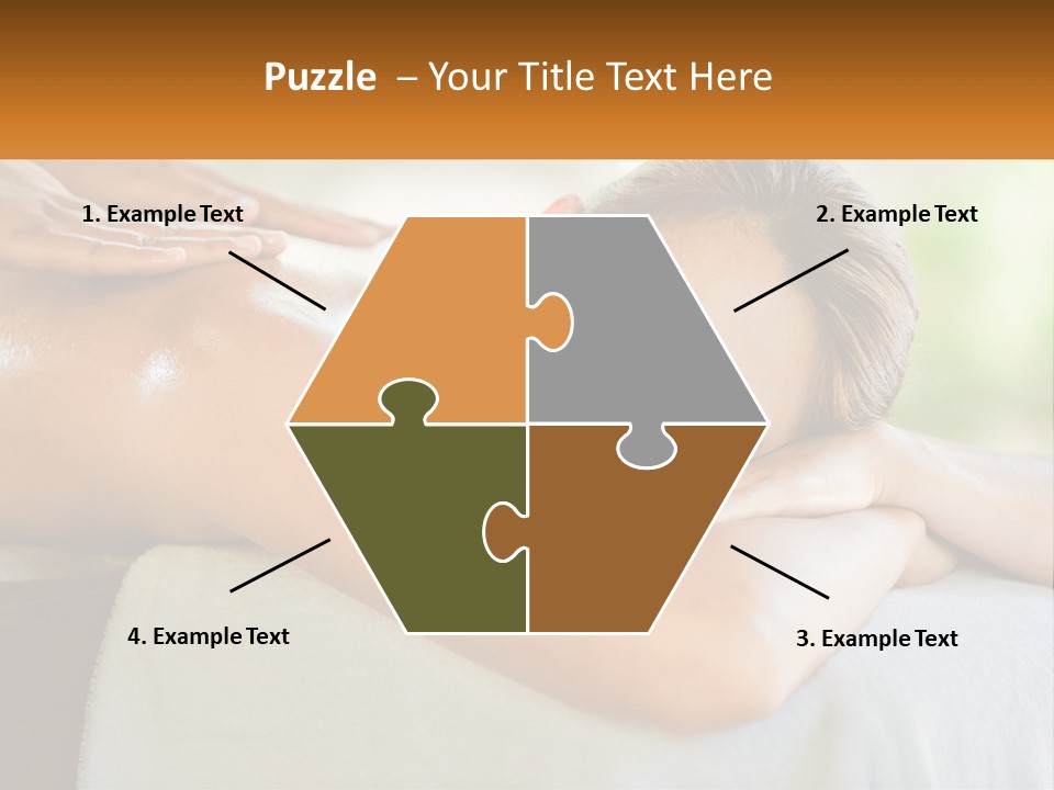 A Woman Getting A Back Massage At A Spa PowerPoint Template