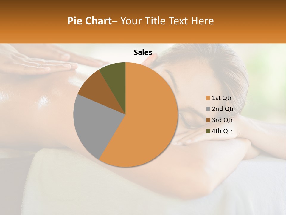 A Woman Getting A Back Massage At A Spa PowerPoint Template