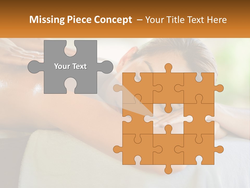 A Woman Getting A Back Massage At A Spa PowerPoint Template