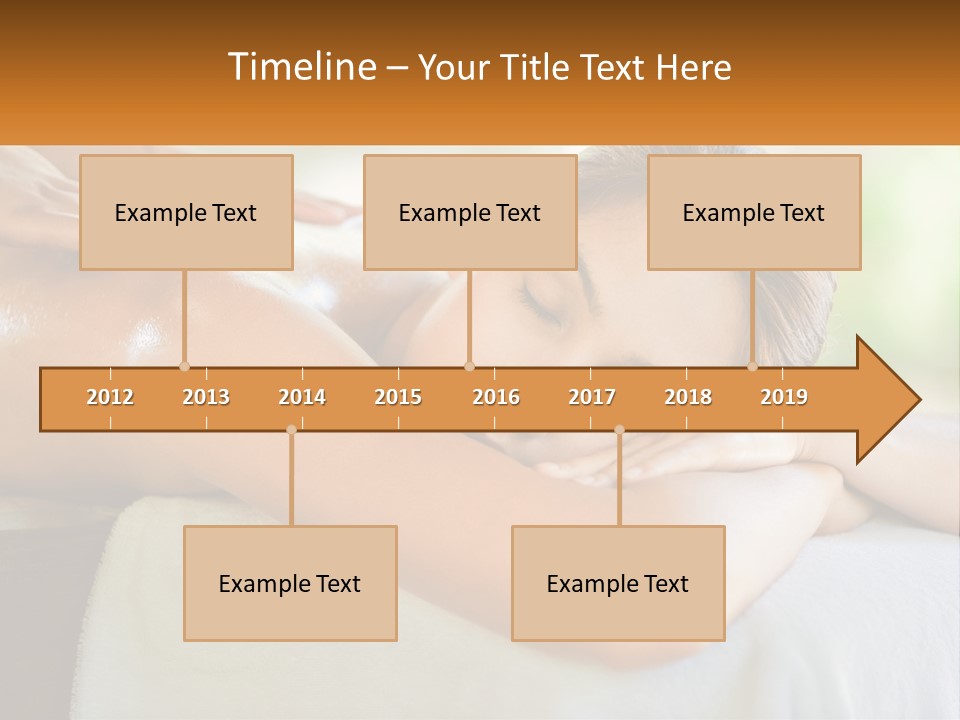 A Woman Getting A Back Massage At A Spa PowerPoint Template