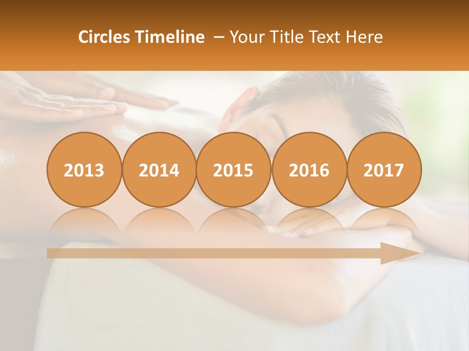 A Woman Getting A Back Massage At A Spa PowerPoint Template