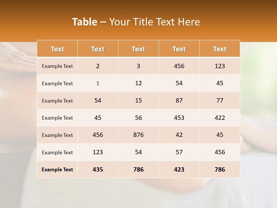 A Woman Getting A Back Massage At A Spa PowerPoint Template