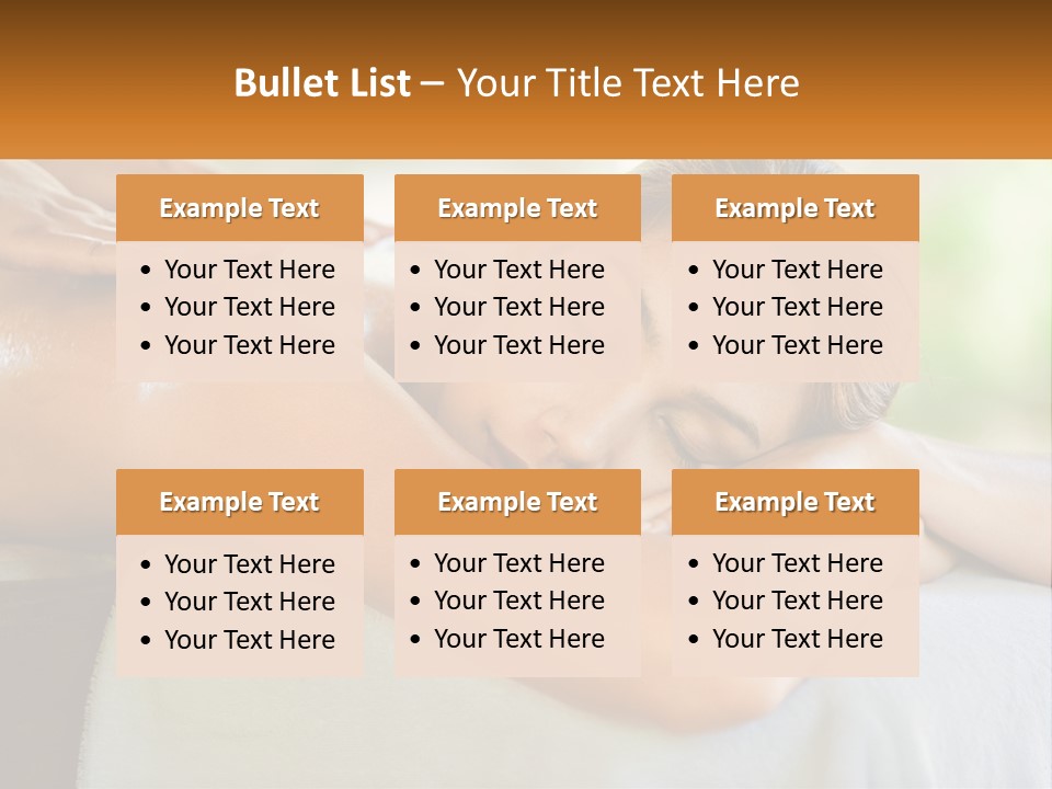 A Woman Getting A Back Massage At A Spa PowerPoint Template