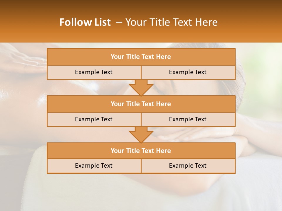 A Woman Getting A Back Massage At A Spa PowerPoint Template