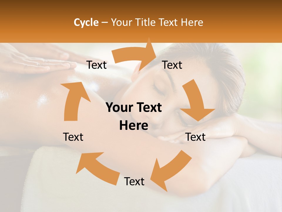 A Woman Getting A Back Massage At A Spa PowerPoint Template