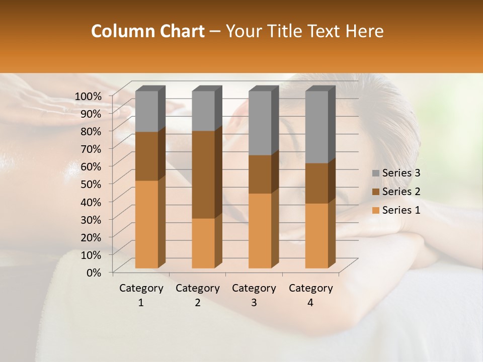 A Woman Getting A Back Massage At A Spa PowerPoint Template