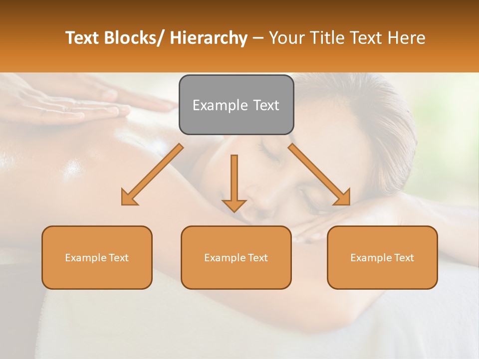 A Woman Getting A Back Massage At A Spa PowerPoint Template