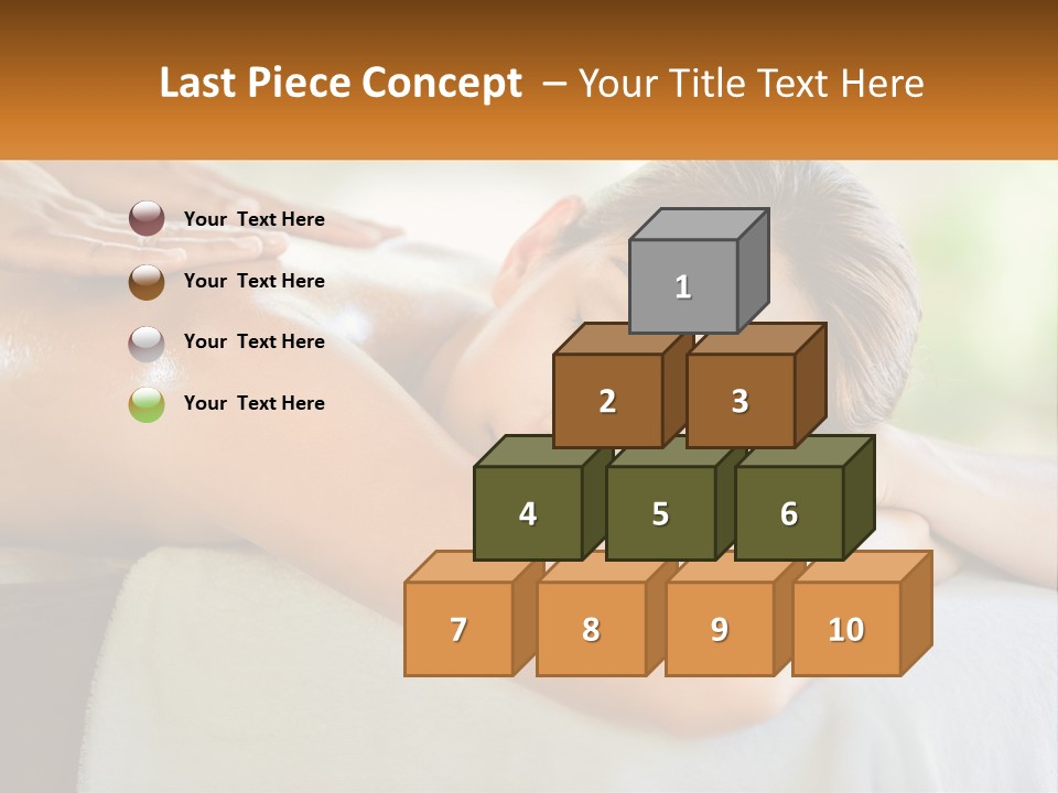 A Woman Getting A Back Massage At A Spa PowerPoint Template