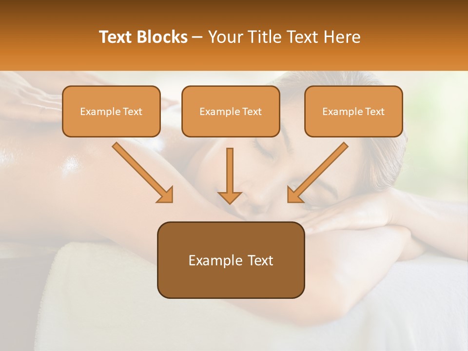 A Woman Getting A Back Massage At A Spa PowerPoint Template