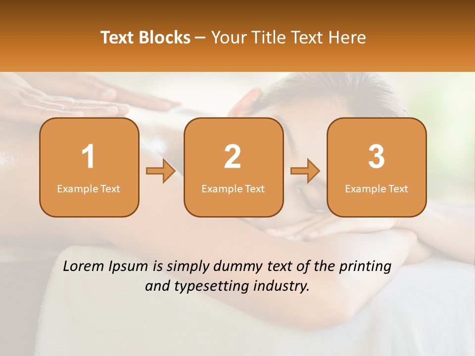 A Woman Getting A Back Massage At A Spa PowerPoint Template