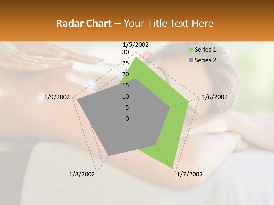 A Woman Getting A Back Massage At A Spa PowerPoint Template