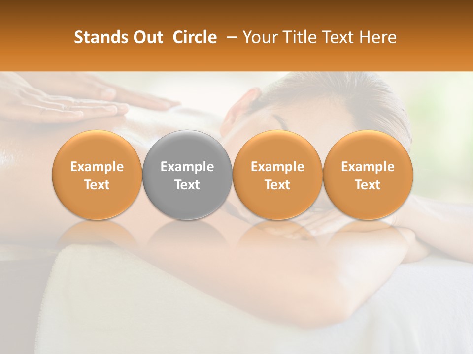 A Woman Getting A Back Massage At A Spa PowerPoint Template